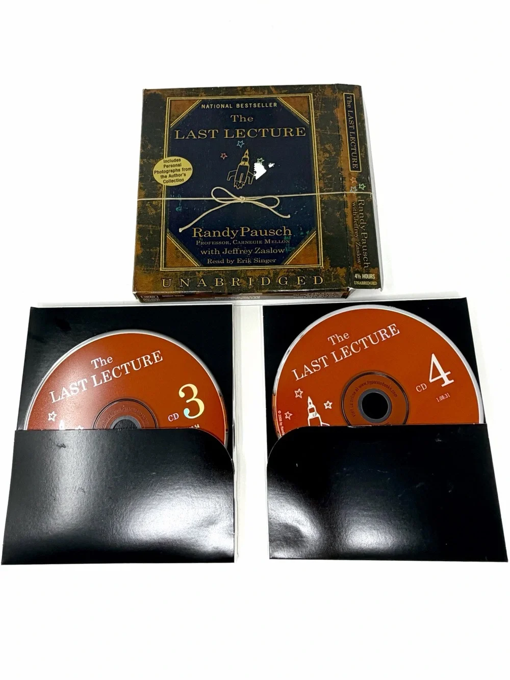 The Last Lecture Audiobook CD Randy Pausch Unabridged 4 Disc Set - Picture 4 of 4